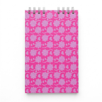 Cuaderno Bitácora Hoja Negra 1/2 Carta Pasta Estampada x40 Hojas