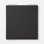 Cuaderno Bitácora Hoja Negra Carta Pasta Estampada x40 Hojas