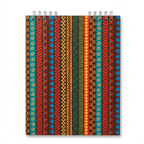 Cuaderno Bitácora Hoja Negra Carta Pasta Estampada x40 Hojas