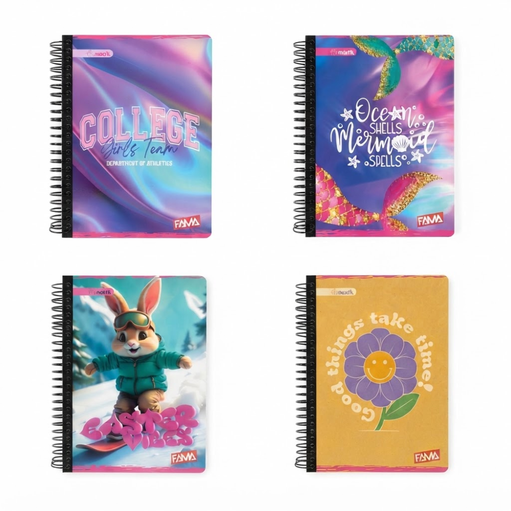 Cuaderno Cosido Económico 50 Hojas 1/2 Grande | Cuadros, Femenino