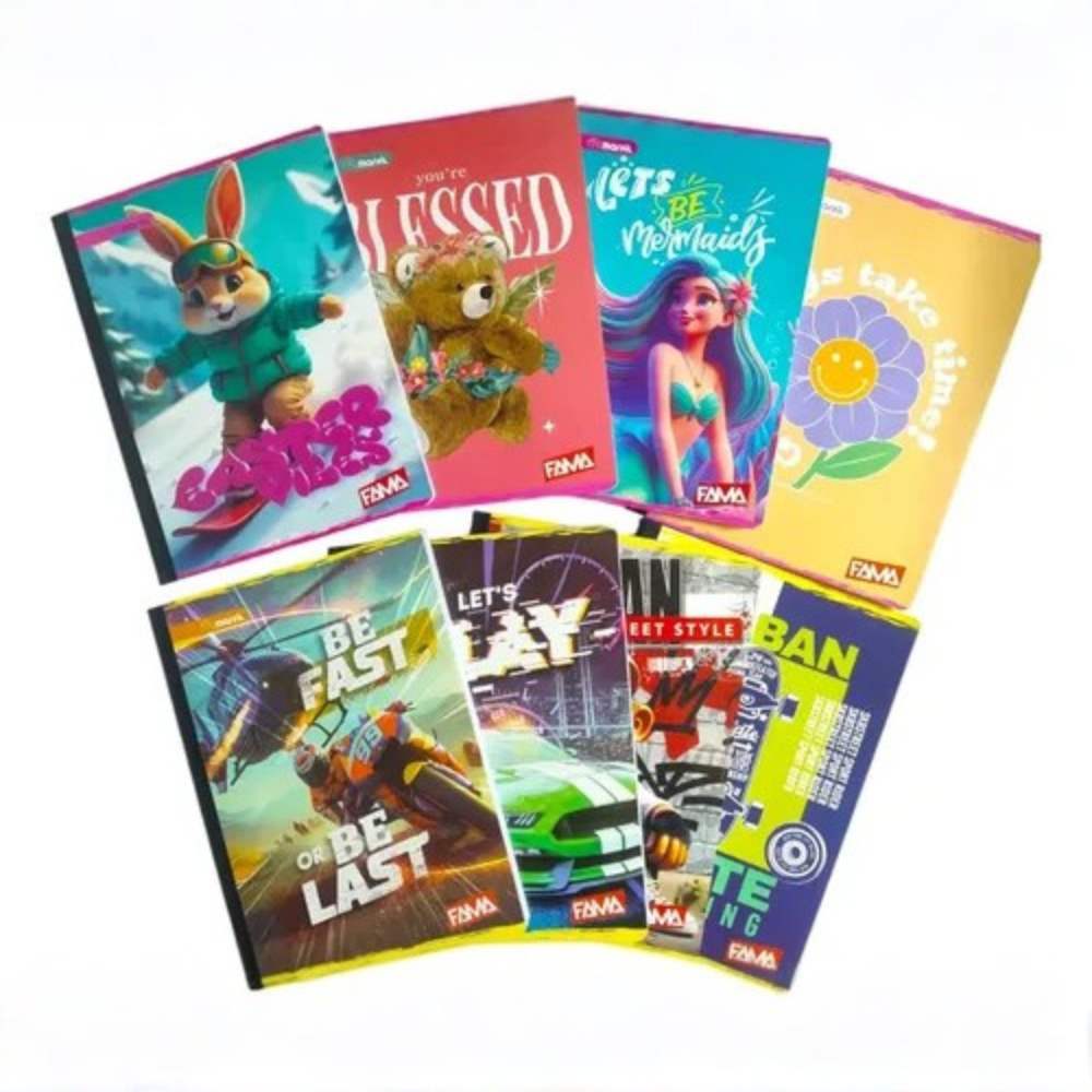 Cuaderno Cosido Económico Norma/Fama 100 Hojas 1/4 Grande | Regletas