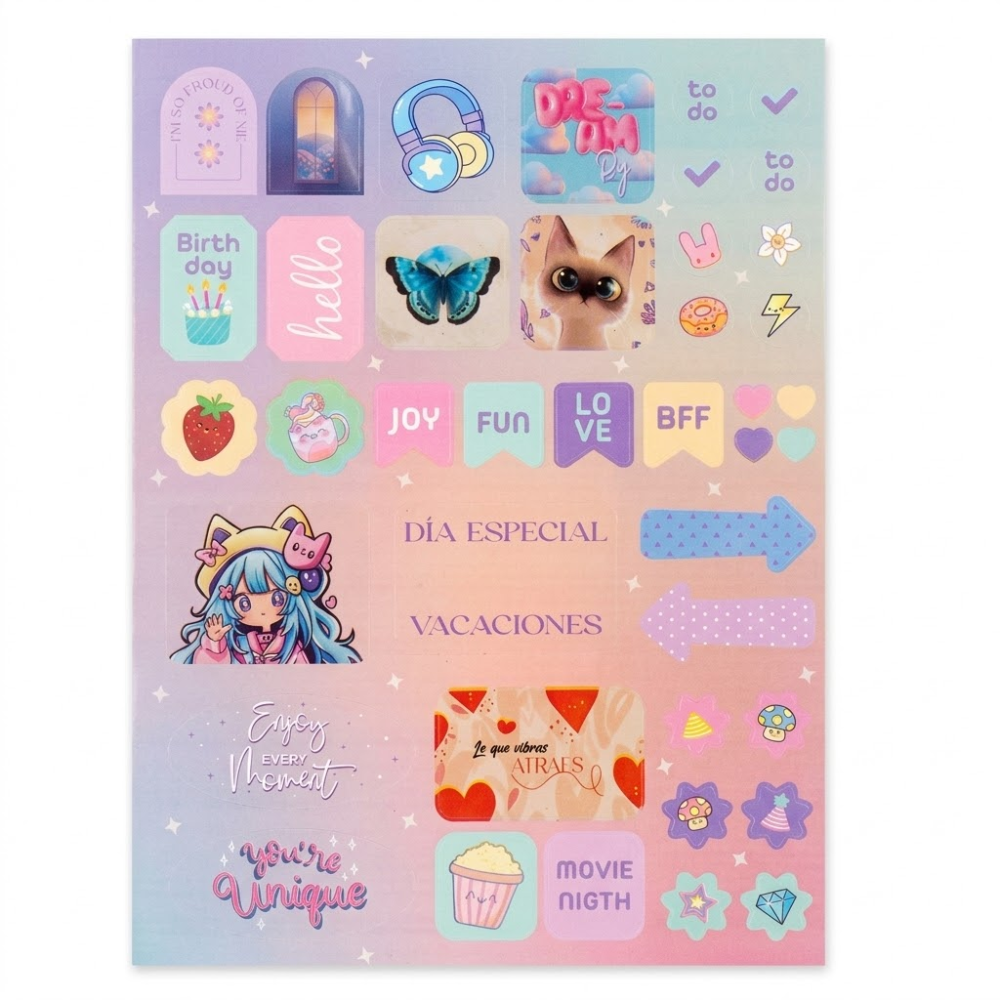 Cuaderno Cosido Xpresarte Norma 50 Hojas 1/2 Mediano Femenino | Cuadros
