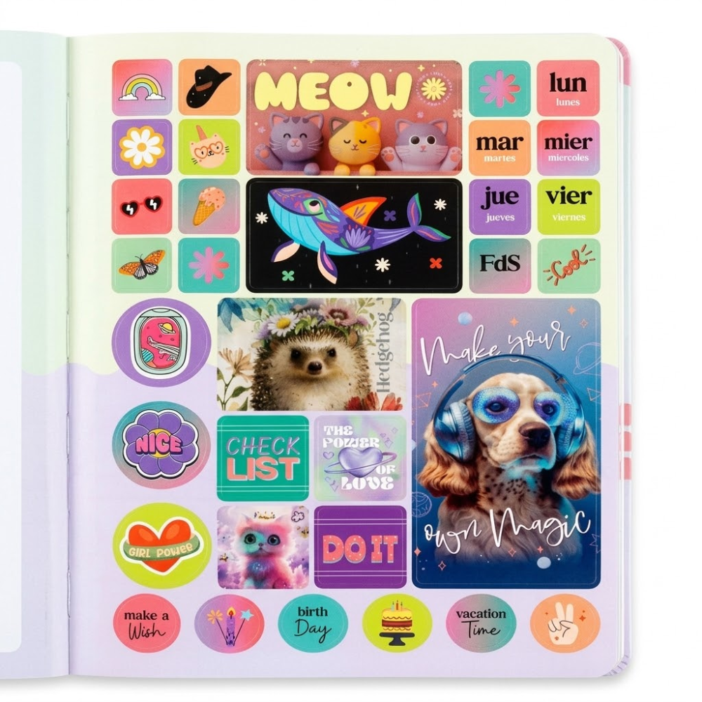 Cuaderno Cosido Xpresarte Norma 50 Hojas 1/2 Mediano Femenino | Rayas