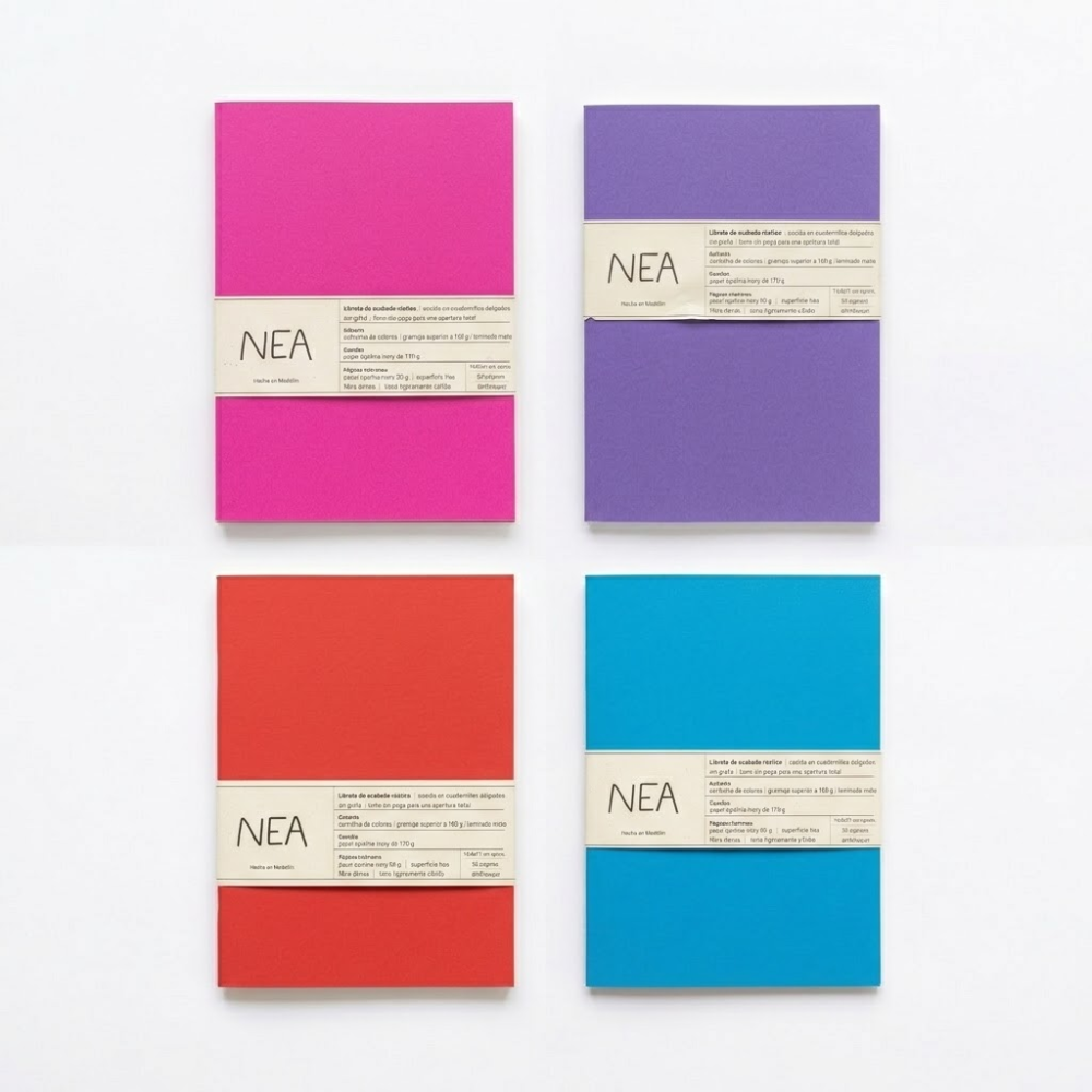 Cuaderno NEA de Arte en Opalina 160 g Tamaño Mediano 14,8 × 21 cm 80 Páginas