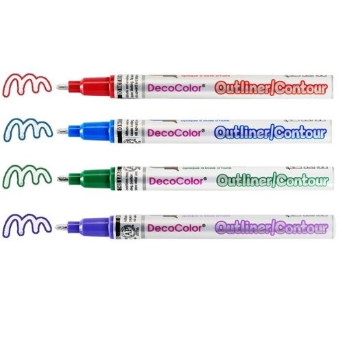 Decocolor Outliner Marcadores De Contorno Uchida X2 Y X4 Todos Los Colores Con Muestra