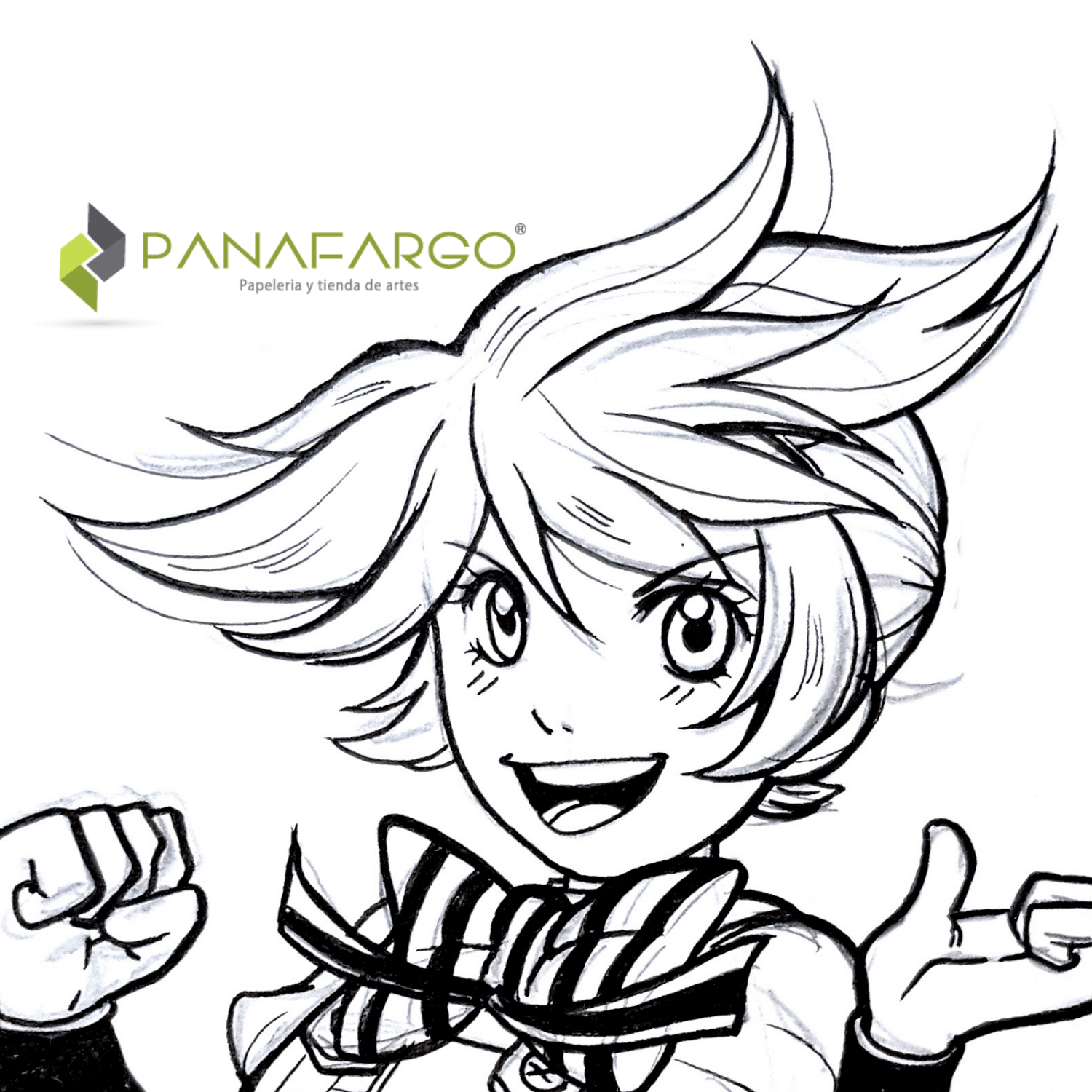 Dibujo marcador punta pincel pigma