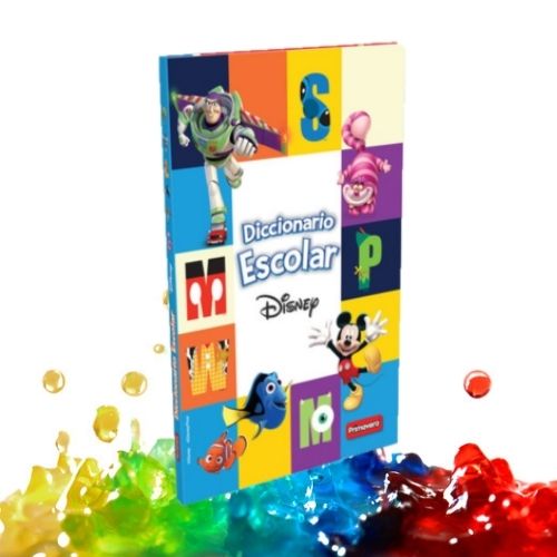 Diccionario Escolar Disney Infantil Primavera Con Fondo