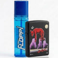 Kit Perro Fucsia en negro: Encendedor Floppi + Recarga de Gas Butano