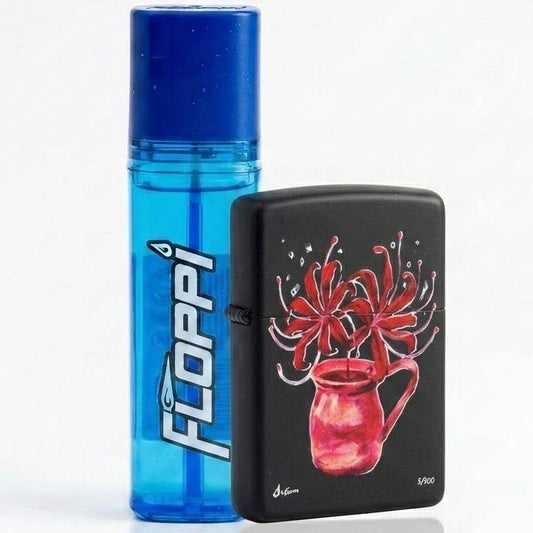 The Lycoris Kit in a Vase: Floppi Lighter + Butane Gas Refill