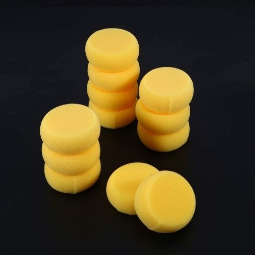 Esponjas Para Pintar Mediana Amarilla Fondo Negro