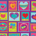 Estampilla te amo colores