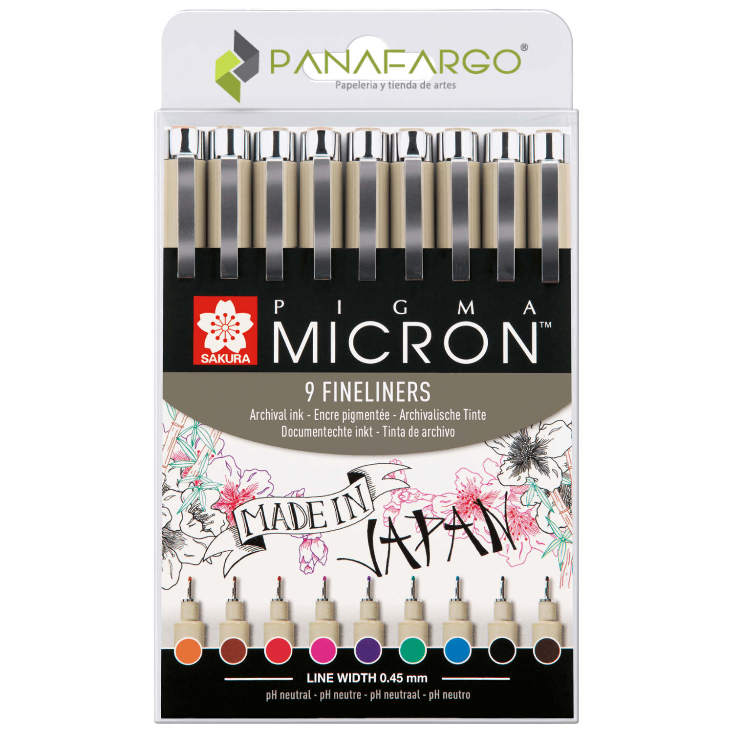 Estuche delineador sakura micron x 9