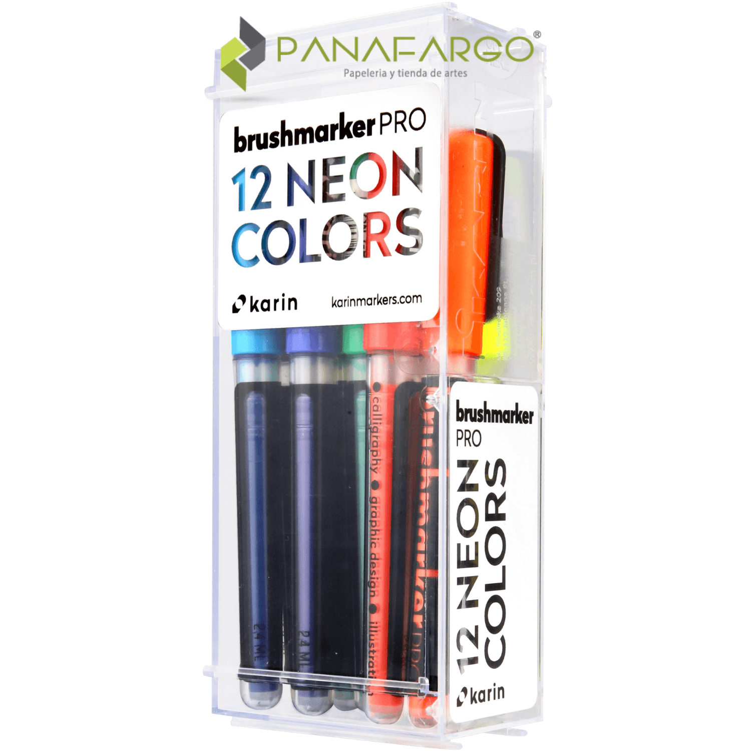 Estuche karin neon delantero