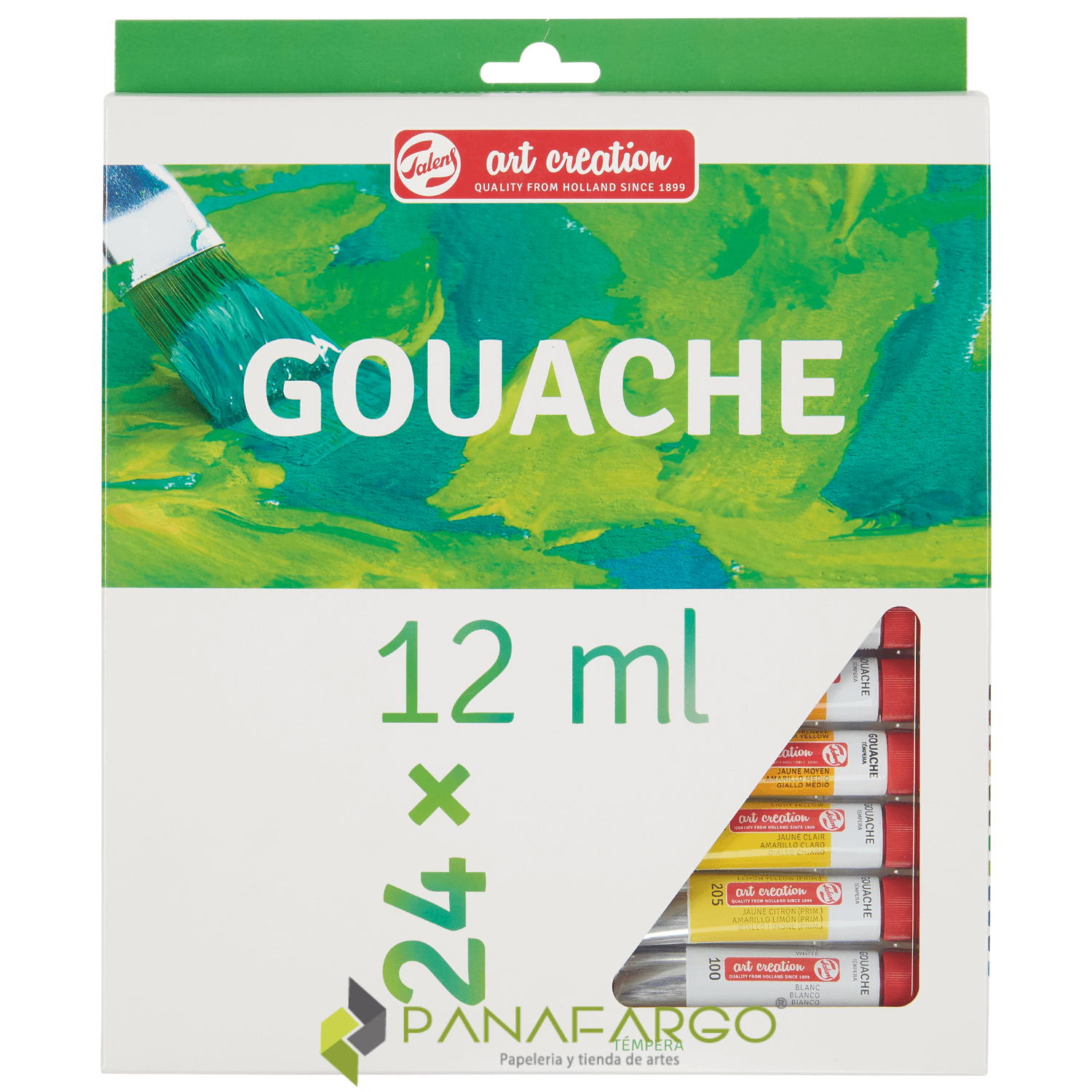 Estuche pintura tempera Gouache x 24 colores