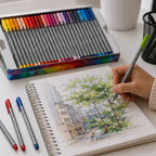 Estuche Metálico x50 Micropuntas Staedtler Triplus Fineliner Brilliant Colours| Punta Superfina 0.3 mm