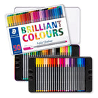 Estuche Metálico x50 Micropuntas Staedtler Triplus Fineliner Brilliant Colours| Punta Superfina 0.3 mm