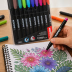 Estuche de 10 Marcadores Kores K Marker P1-M Permanente
