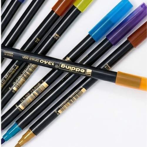 Estuche de 10 Marcadores de Colores Surtidos Punta Pincel Edding 1340 Especial Para Lettering Flores acuarela