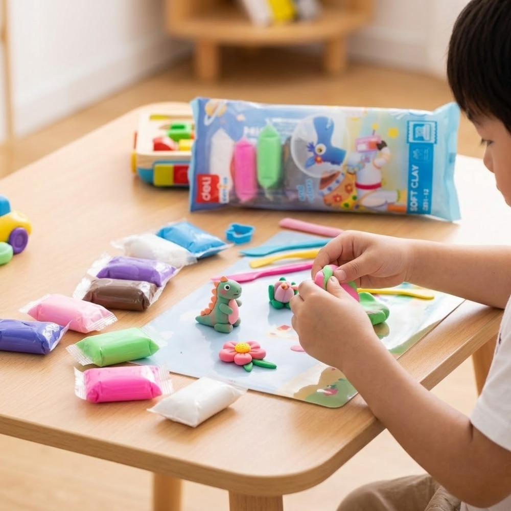 Foamy Moldeable Deli Y251-12 x 12 Colores