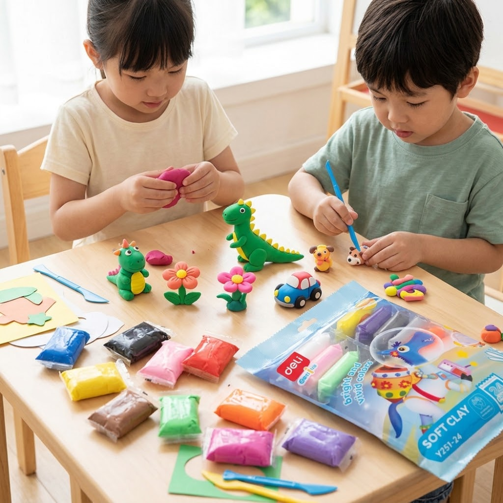 Foamy Moldeable Deli Y251-24 x 24 Colores