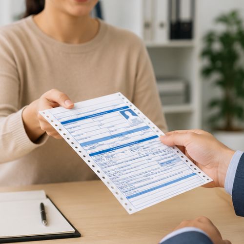 Hoja De Vida Minerva Para Solicitud de Empleo Azul referencia 1003 paquete por 20