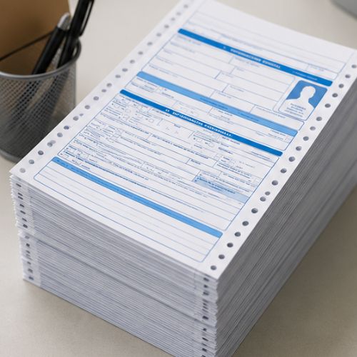 Hoja De Vida Minerva Para Solicitud de Empleo Azul referencia 1003 paquete por 20