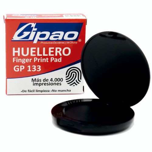 Huellero Profesional Gipao GP 133 - Almohadilla para Huellas Dactilares de Alta Duración (4.000+ Impresiones)