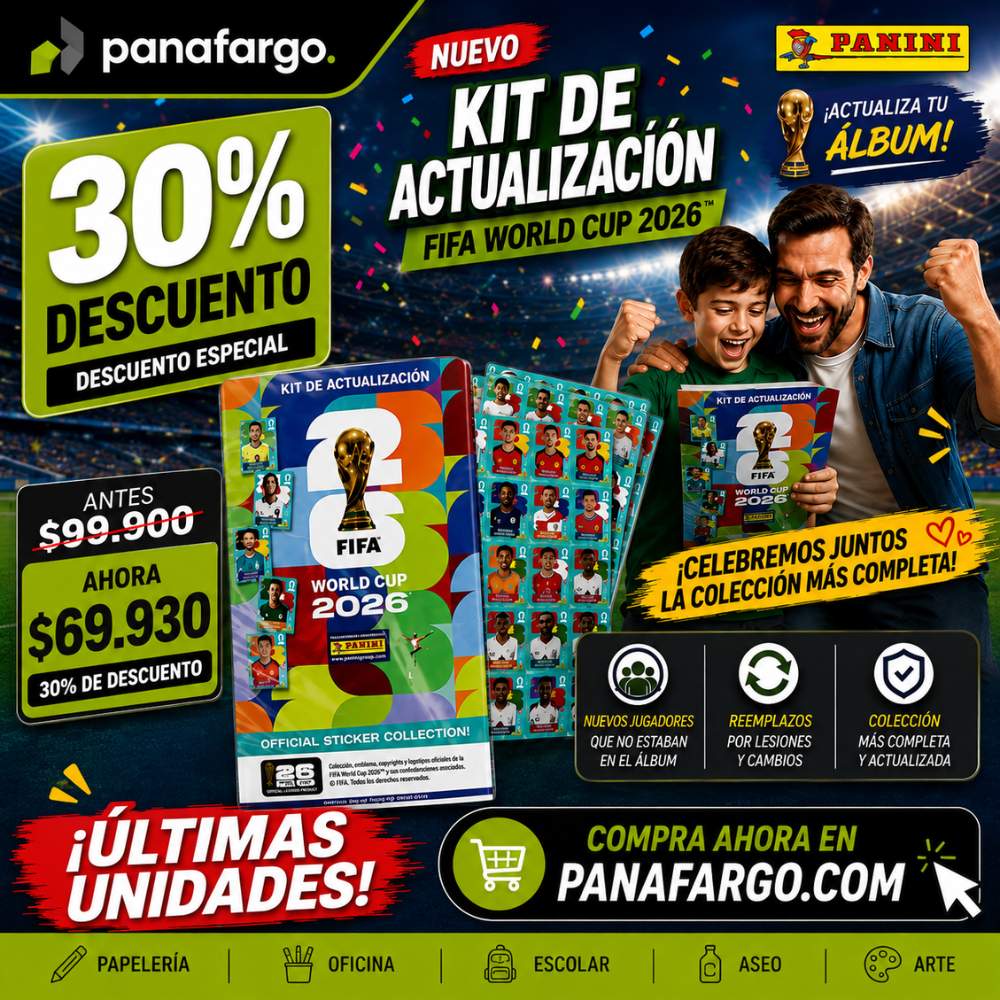 Kit de Actualización Panini FIFA World Cup 2026 - Colección Oficial de Láminas