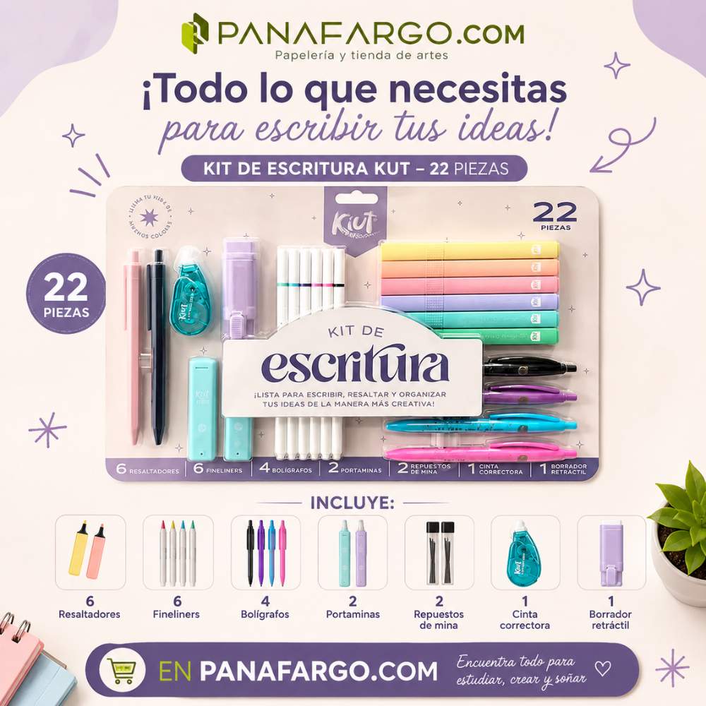 Kit de Escritura Kiut x 22 Piezas