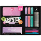 Kit de Apuntes Lindos KIUT x15 Piezas – Guía Creativa + Resaltadores, Fineliners y Bolígrafos