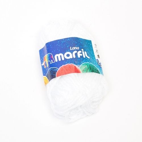 Lana Escolar Antialergica De Marfil En Todos Los Colores 10gr Lana Blanco