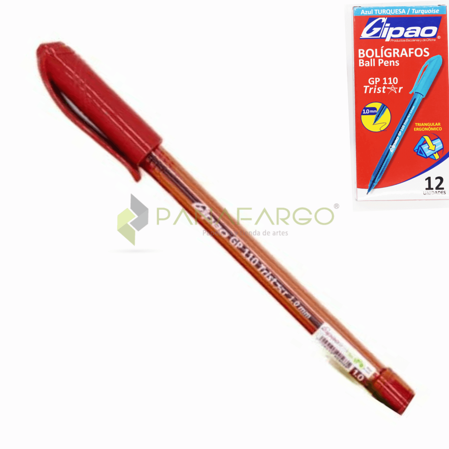 Lapicero Gipao De Tapa 6 Rojo RGP110 Tristar