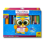 Lápices de Colores Paper Mate 4 mm x48 – Unipunta y Doble Punta