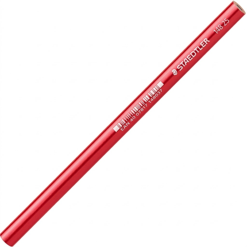 Lápiz Staedtler para Carpintería Plano Largo Rojo