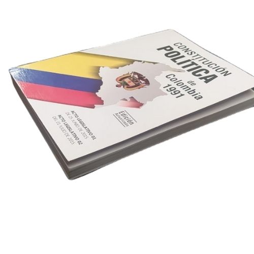 Libro De Constitucion Politica De Colombia Edicion Actualizada Portada Inclinada