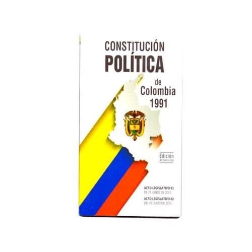 Libro De Constitucion Politica De Colombia Edicion Actualizada Portada Recta