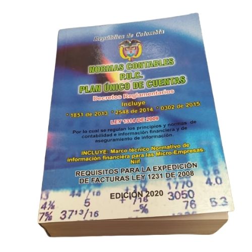 Libro Plan Unico De Cuentas P.U.C Normas Contables Posible Portada