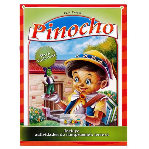 Libro para pintar En Idioma Espanol cuento infantil Pinocho