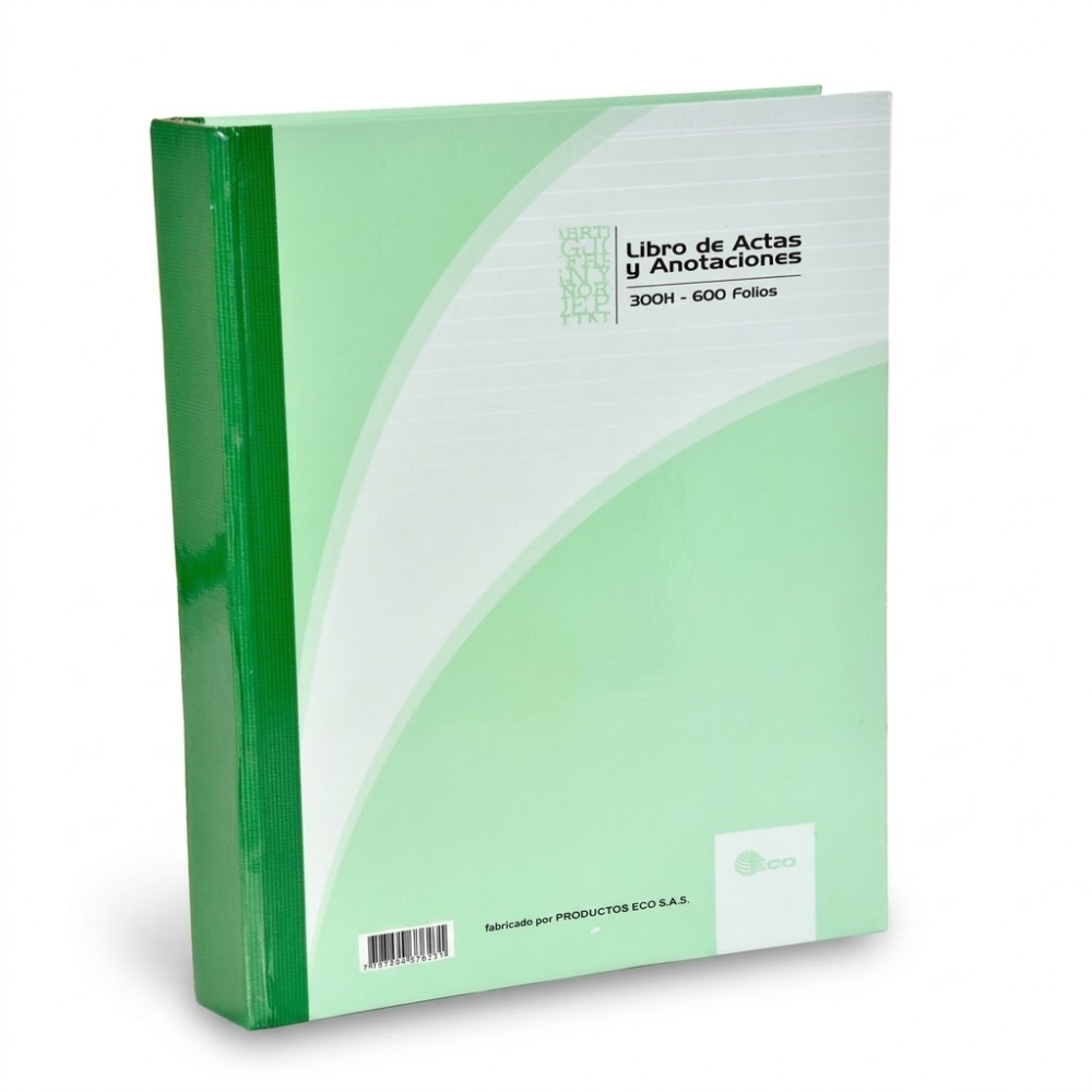 Libro de Actas Taydem sin AZ, 600 Folios, Tamaño Oficio