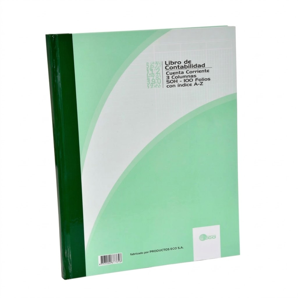 Libro de Contabilidad Taydem Marfil Boston con AZ 100 Folios Oficio | Libro Contable, Registro Contable y Libro de Cuentas
