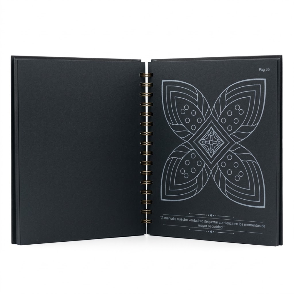 Mandalas book plus box of colors, brand Artisan - Black + Pastel