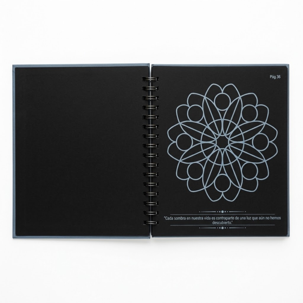 Mandalas book plus box of colors, brand Artisan - Black + Pastel