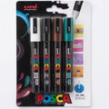 Estuche de 4 Marcadores POSCA PC-5M – Selección Esmeralda y Tonos Profesionales