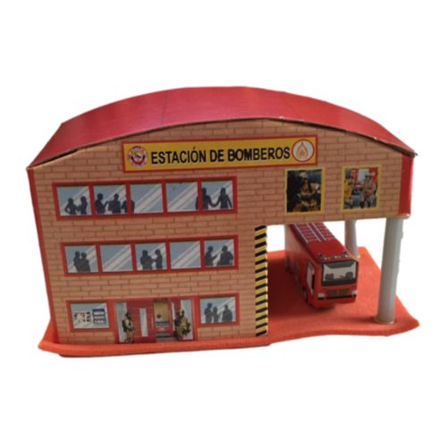 Maqueta Estacion De Bomberos