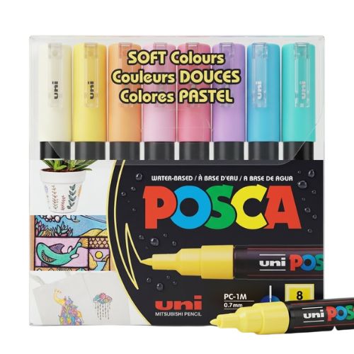 Marcadores Posca pastel PC-1M x8