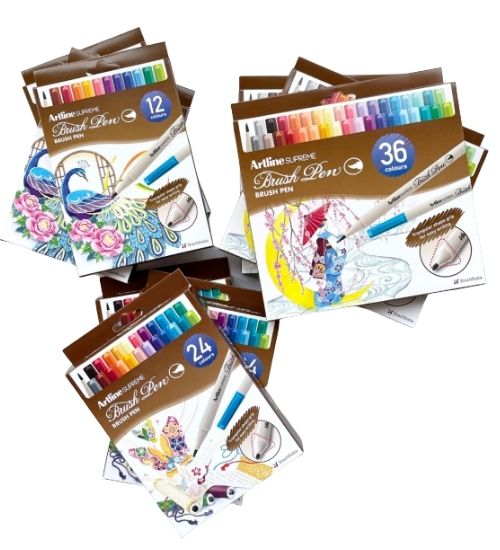 Marcador Artline Supreme Punta Pincel En Todos Los Tamanos Portada