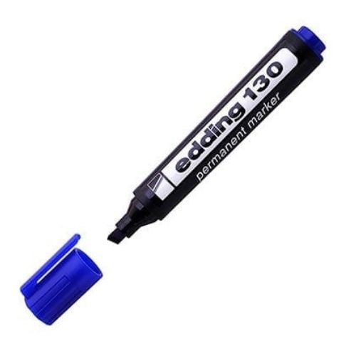 Marcador Edding 130 Permanente De Varios Colores Azul Sin Tapa