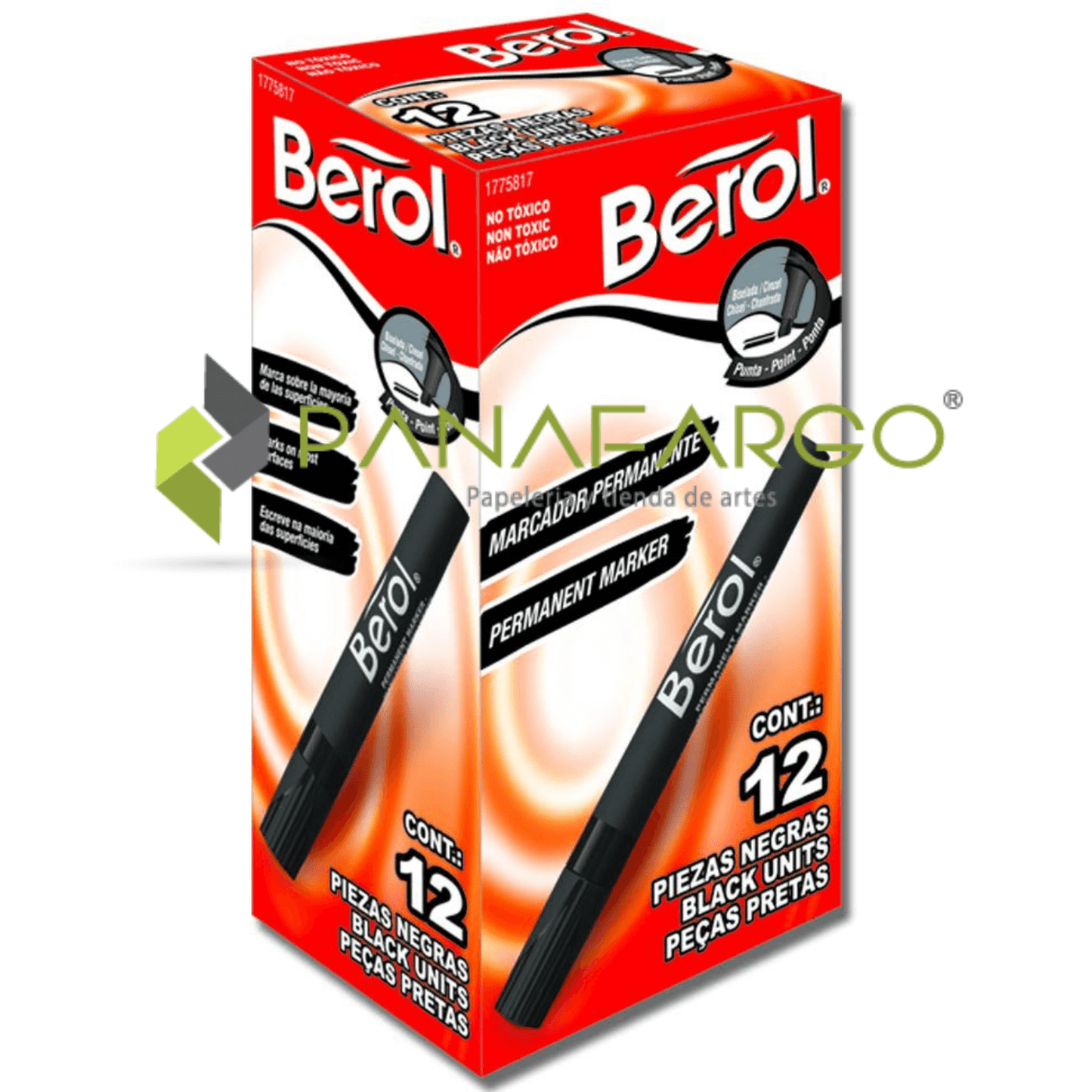 Marcador Permanente Berol Sanford 4 Colores Panafargo