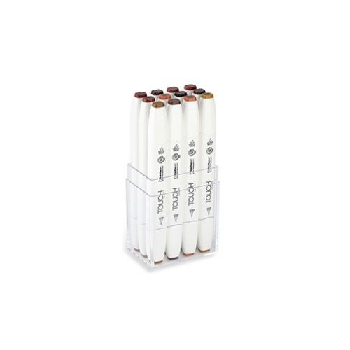 Marcador Touch Colores Marron