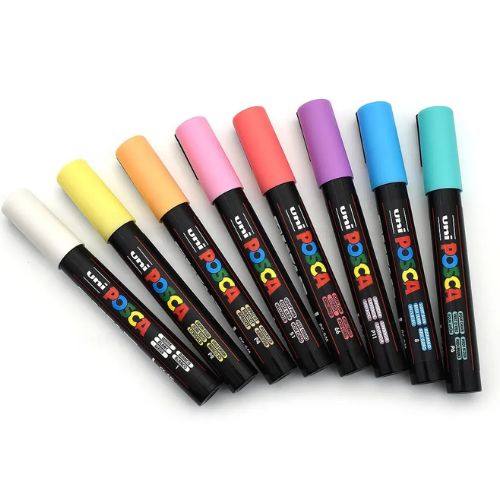 Marcadores Posca Tonos Pasteles x8 PC-5M